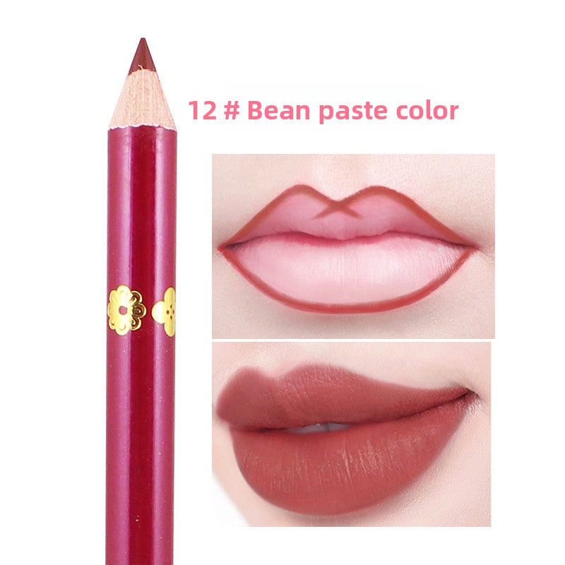 13-color lip liner hook line non-stick cup