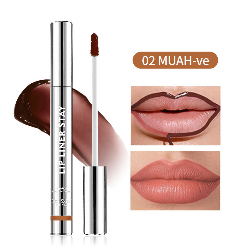 4-Color Matte Velvet Peel-Off Lip Gloss
