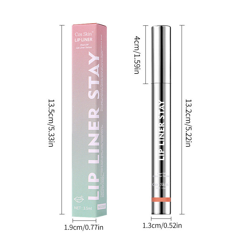 4-Color Matte Velvet Peel-Off Lip Gloss