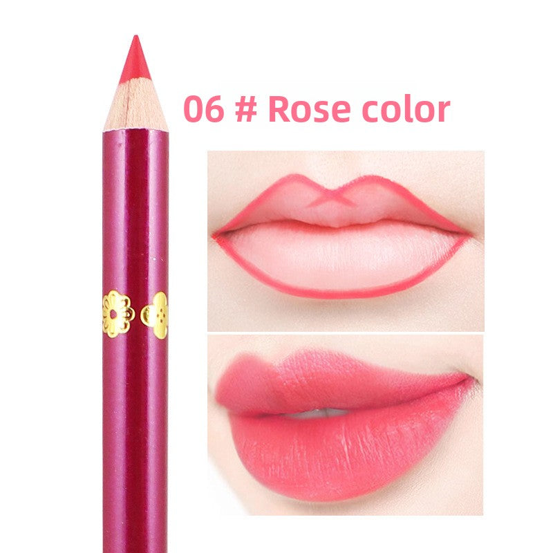 13-color lip liner hook line non-stick cup