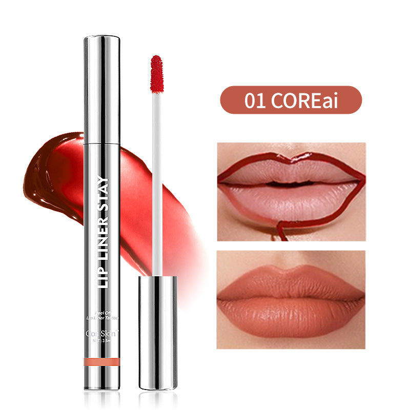4-Color Matte Velvet Peel-Off Lip Gloss