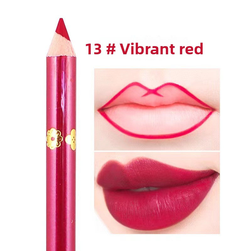 13-color lip liner hook line non-stick cup