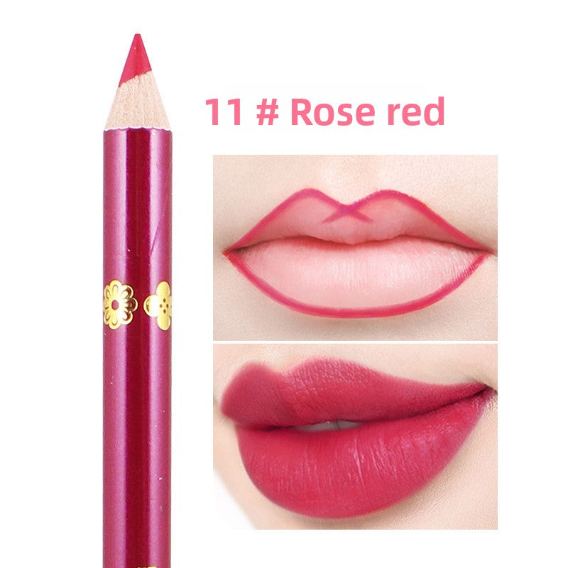 13-color lip liner hook line non-stick cup