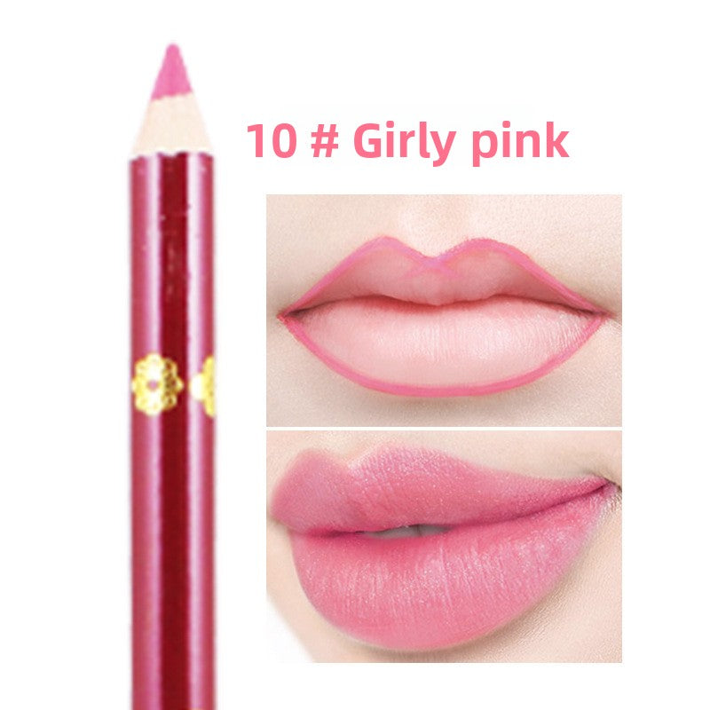 13-color lip liner hook line non-stick cup