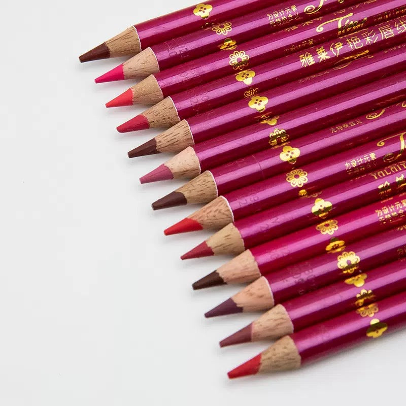 13-color lip liner hook line non-stick cup